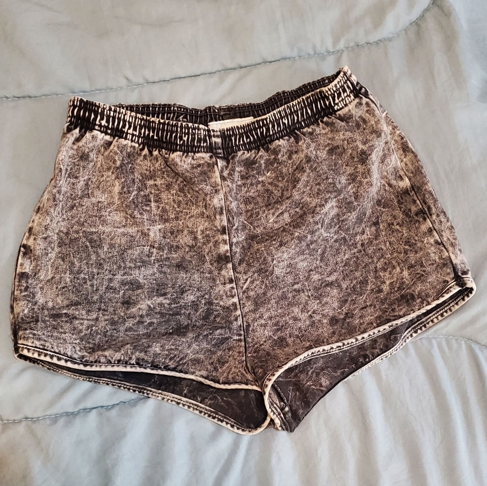 American Apparel Stone Wash High Waisted Shorts